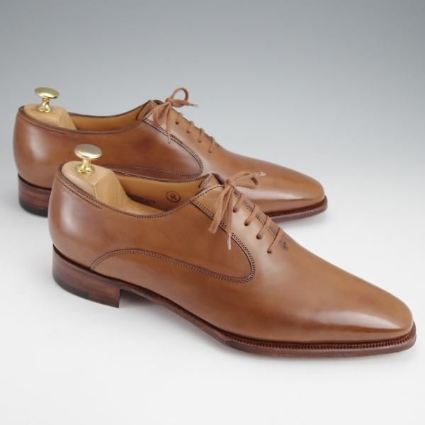 ほぼ未使用★ジョンロブ 9E【貴重★イヤーモデル(2004年)/オックスフォードシューズ】8000ラスト/カーフ/茶/メンズ/JOHN LOBB★j667