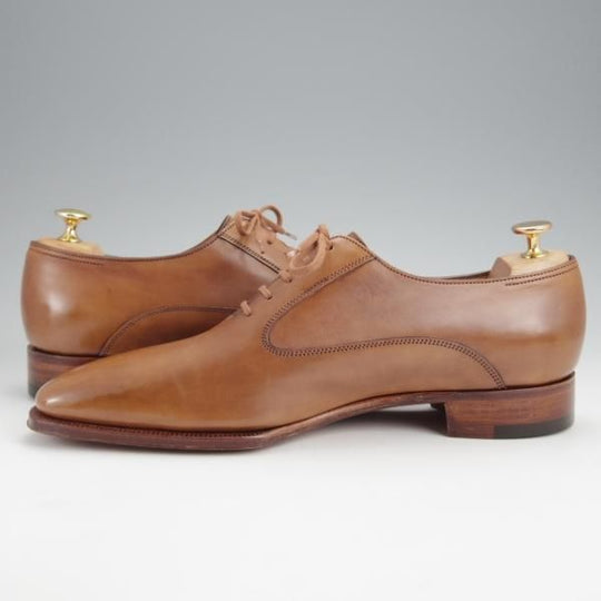 ほぼ未使用★ジョンロブ 9E【貴重★イヤーモデル(2004年)/オックスフォードシューズ】8000ラスト/カーフ/茶/メンズ/JOHN LOBB★j667