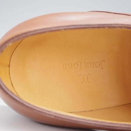 ほぼ未使用★ジョンロブ 9E【貴重★イヤーモデル(2004年)/オックスフォードシューズ】8000ラスト/カーフ/茶/メンズ/JOHN LOBB★j667