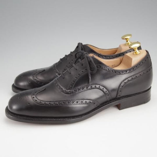 未使用★チャーチ 65F/UK6.5【現行定価￥176,000-★100ラスト/CHETWYND/チェットウインド】フルブローグ/カーフ/黒/Church's★j668