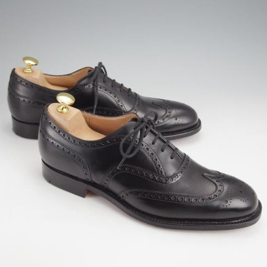 未使用★チャーチ 65F/UK6.5【現行定価￥176,000-★100ラスト/CHETWYND/チェットウインド】フルブローグ/カーフ/黒/Church's★j668