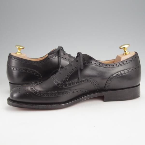 未使用★チャーチ 65F/UK6.5【現行定価￥176,000-★100ラスト/CHETWYND/チェットウインド】フルブローグ/カーフ/黒/Church's★j668