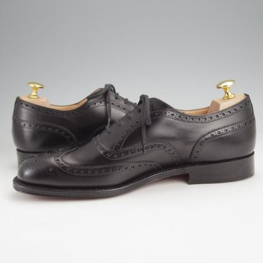 未使用★チャーチ 65F/UK6.5【現行定価￥176,000-★100ラスト/CHETWYND/チェットウインド】フルブローグ/カーフ/黒/Church's★j668