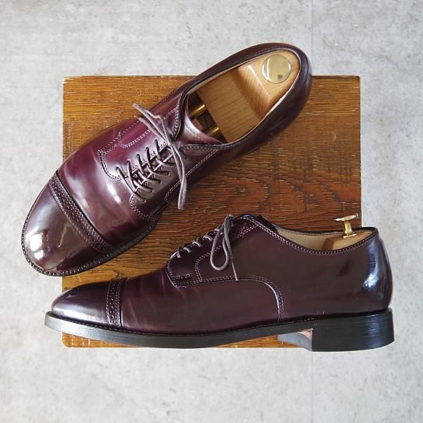 極上★オールデン 7.5D【定価￥211,200-★コードバン仕様/モディファイドラスト/56201】パンチドキャップトゥ/#8/赤茶/ALDEN★j669