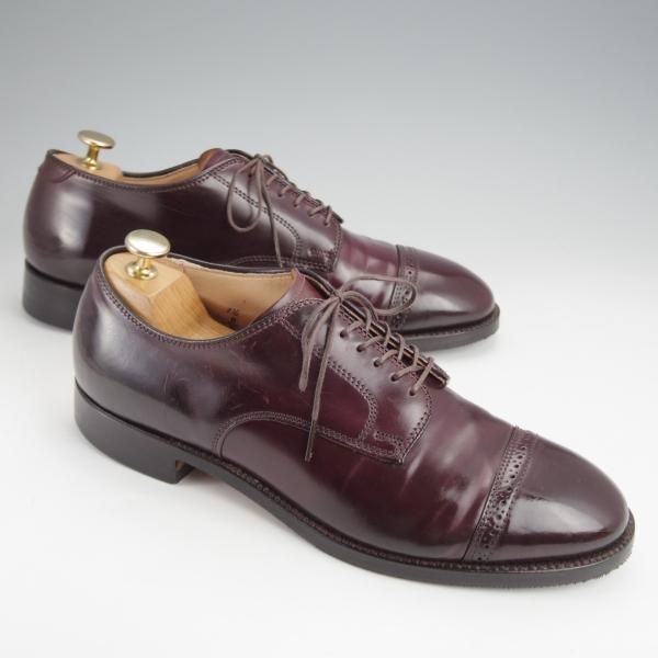 極上★オールデン 7.5D【定価￥211,200-★コードバン仕様/モディファイドラスト/56201】パンチドキャップトゥ/#8/赤茶/ALDEN★j669