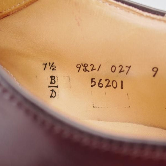 極上★オールデン 7.5D【定価￥211,200-★コードバン仕様/モディファイドラスト/56201】パンチドキャップトゥ/#8/赤茶/ALDEN★j669