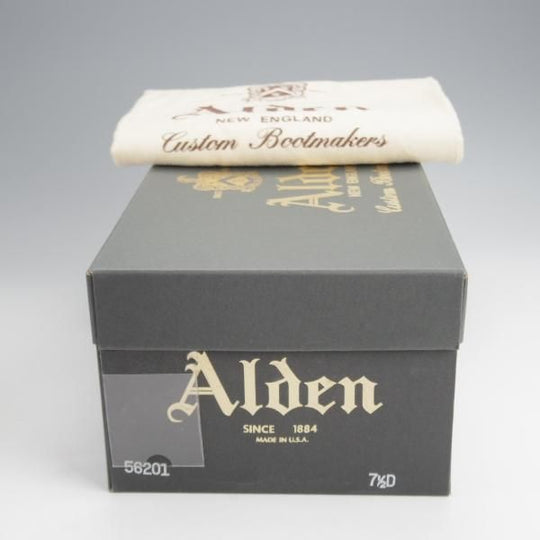 極上★オールデン 7.5D【定価￥211,200-★コードバン仕様/モディファイドラスト/56201】パンチドキャップトゥ/#8/赤茶/ALDEN★j669