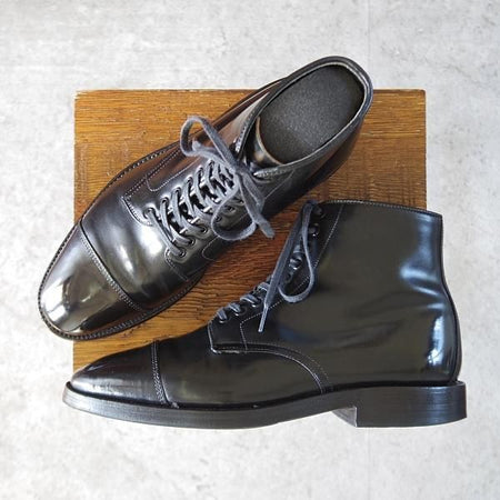 極上★オールデン 6.5D【現行定価18万円程度★コードバン仕様/グラントラスト/4065】ストレートチップ/ブーツ/黒/メンズ/ALDEN★j670