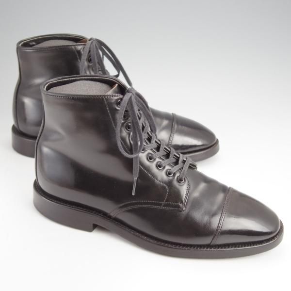 極上★オールデン 6.5D【現行定価18万円程度★コードバン仕様/グラントラスト/4065】ストレートチップ/ブーツ/黒/メンズ/ALDEN★j670