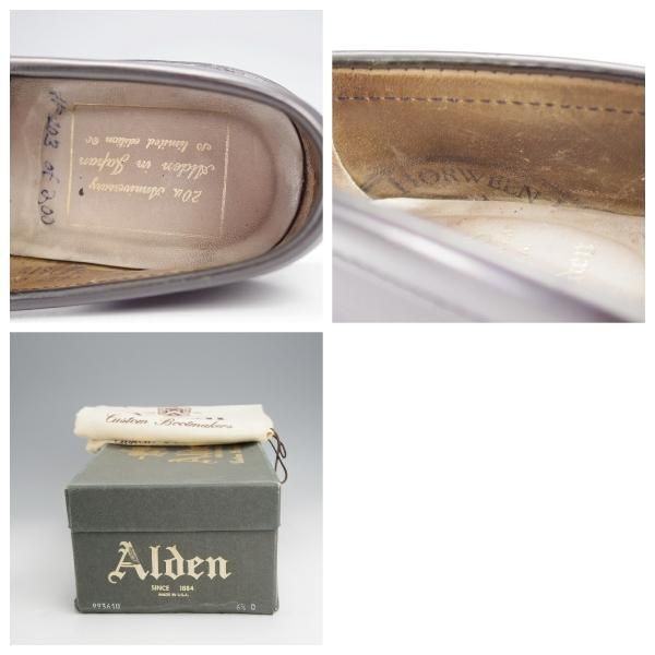 極上★オールデン 6.5D【コードバン仕様★20周年記念モデル/ホーウィン社スタンプ付き】99361U/ヴァンラスト/コインローファー/ALDEN★j672
