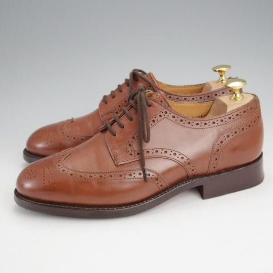 極上★トリッカーズ SIZE 6【現行定価10万円以上★フルブローグ/ASCOT/5429】カーフ/茶/メンズ/Tricker's★j675