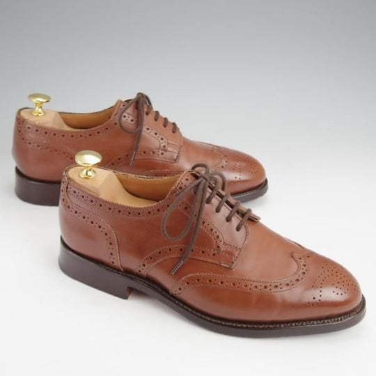 極上★トリッカーズ SIZE 6【現行定価10万円以上★フルブローグ/ASCOT/5429】カーフ/茶/メンズ/Tricker's★j675
