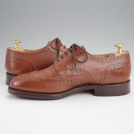 極上★トリッカーズ SIZE 6【現行定価10万円以上★フルブローグ/ASCOT/5429】カーフ/茶/メンズ/Tricker's★j675