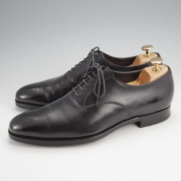 極上★クロケット&ジョーンズ 6.5D【ハンドグレードライン★CONWAY 3/ALKA別注】オックスフォードシューズ/黒/Crockett&Jones★j676