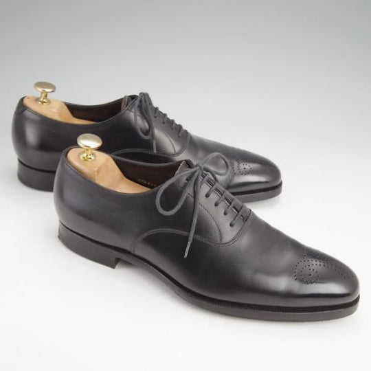 極上★クロケット&ジョーンズ 6.5D【ハンドグレードライン★CONWAY 3/ALKA別注】オックスフォードシューズ/黒/Crockett&Jones★j676