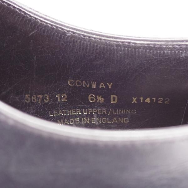 極上★クロケット&ジョーンズ 6.5D【ハンドグレードライン★CONWAY 3/ALKA別注】オックスフォードシューズ/黒/Crockett&Jones★j676