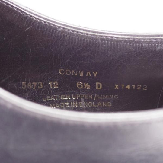 極上★クロケット&ジョーンズ 6.5D【ハンドグレードライン★CONWAY 3/ALKA別注】オックスフォードシューズ/黒/Crockett&Jones★j676