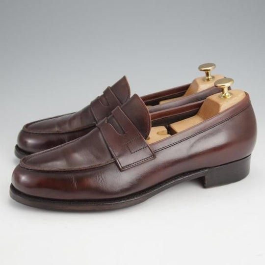 極上★三陽山長 SIZE 8【定価￥74,800-★弥三郎/R2013ラスト】コインローファー/カーフ/濃茶/メンズ/YASABURO/Sanyo Yamacho★j677