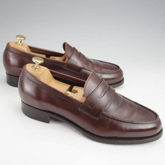 極上★三陽山長 SIZE 8【定価￥74,800-★弥三郎/R2013ラスト】コインローファー/カーフ/濃茶/メンズ/YASABURO/Sanyo Yamacho★j677