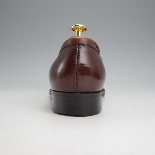 極上★三陽山長 SIZE 8【定価￥74,800-★弥三郎/R2013ラスト】コインローファー/カーフ/濃茶/メンズ/YASABURO/Sanyo Yamacho★j677