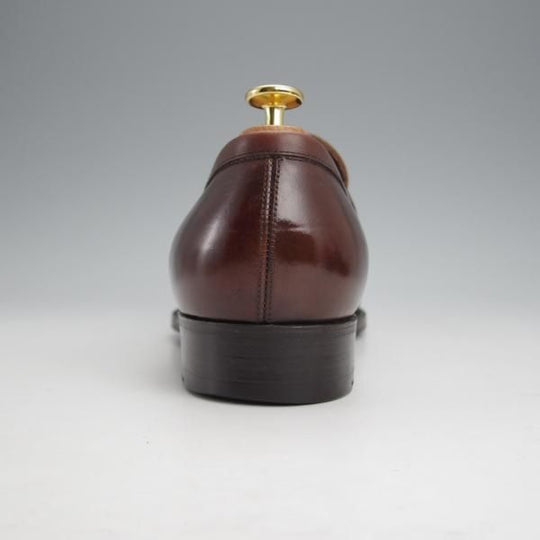 極上★三陽山長 SIZE 8【定価￥74,800-★弥三郎/R2013ラスト】コインローファー/カーフ/濃茶/メンズ/YASABURO/Sanyo Yamacho★j677