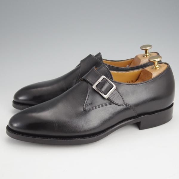 極美品★ユニオンインペリアル SIZE 7【定価￥60,500-★ダイナイトソール/撥水レザー】SU203/モンクストラップ/黒/Union Imperial★j678