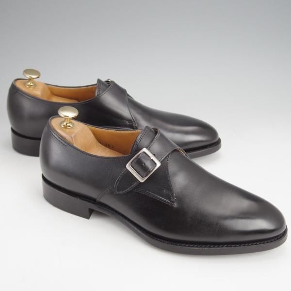 極美品★ユニオンインペリアル SIZE 7【定価￥60,500-★ダイナイトソール/撥水レザー】SU203/モンクストラップ/黒/Union Imperial★j678