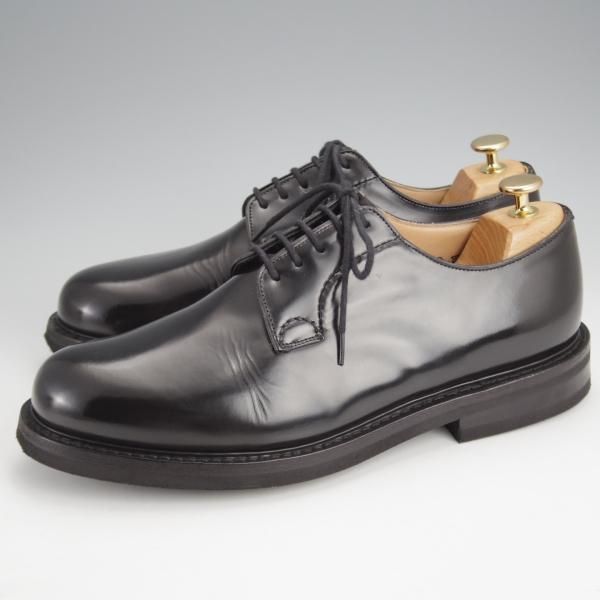 極上★チャーチ 80G/UK8【定価￥181,500-★ライトウェイトソール仕様/SHANNON LW】シャノン/103ラスト/プレーントゥ/黒/Church's★j679