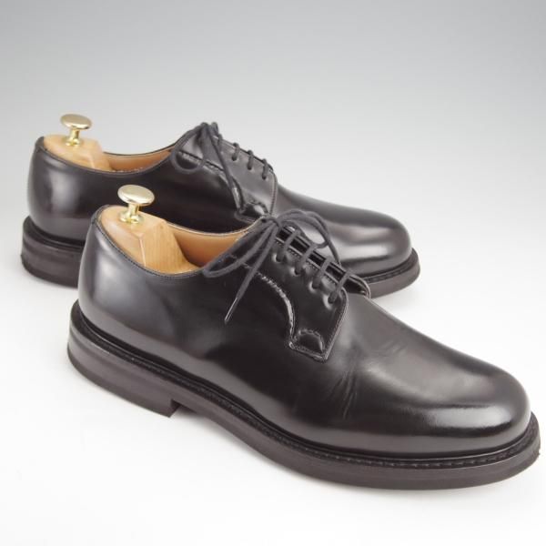 極上★チャーチ 80G/UK8【定価￥181,500-★ライトウェイトソール仕様/SHANNON LW】シャノン/103ラスト/プレーントゥ/黒/Church's★j679
