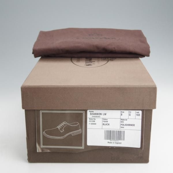 極上★チャーチ 80G/UK8【定価￥181,500-★ライトウェイトソール仕様/SHANNON LW】シャノン/103ラスト/プレーントゥ/黒/Church's★j679