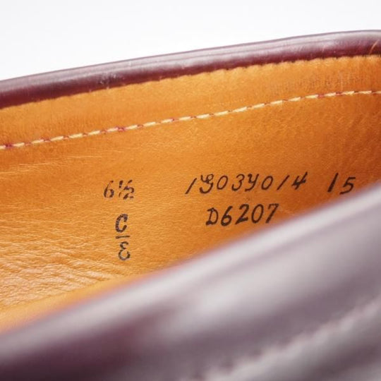 極美品★オールデン 6.5E【現行定価17万円程度★コードバン仕様/D6207】ヴァンラスト/バンラスト/赤茶/コインローファー/ALDEN★j681