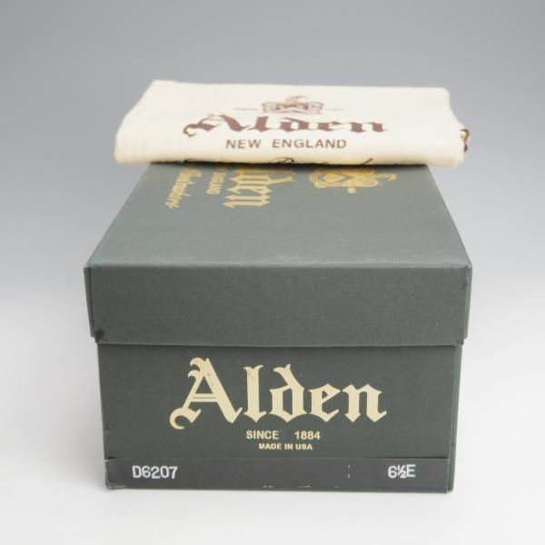 極美品★オールデン 6.5E【現行定価17万円程度★コードバン仕様/D6207】ヴァンラスト/バンラスト/赤茶/コインローファー/ALDEN★j681