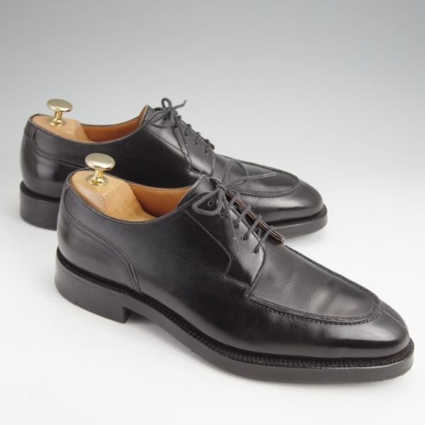 美品★クロケット&ジョーンズ 6.5E【★MONTAGU/317ラスト】Uチップ/カーフ/黒/メンズ/Crockett&Jones★j684