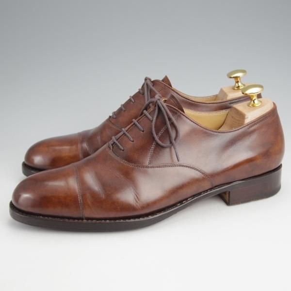 美品★(東欧)VASS/ヴァーシュ SIZE 40.5【定価￥132,000-★Alt English/ストレートチップ】Fラスト/ミュージアムカーフ/茶★j686