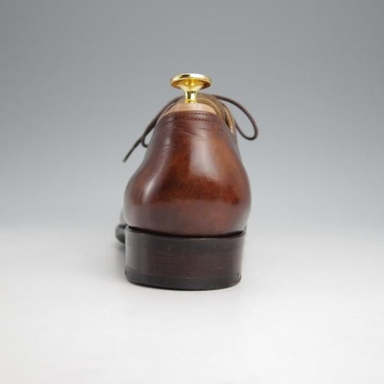 美品★(東欧)VASS/ヴァーシュ SIZE 40.5【定価￥132,000-★Alt English/ストレートチップ】Fラスト/ミュージアムカーフ/茶★j686