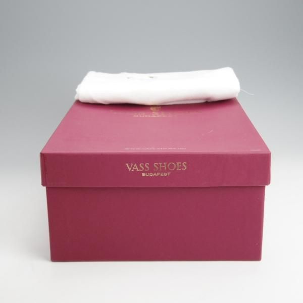 美品★(東欧)VASS/ヴァーシュ SIZE 40.5【定価￥132,000-★Alt English/ストレートチップ】Fラスト/ミュージアムカーフ/茶★j686