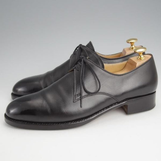 美品★(東欧)VASS/ヴァーシュ SIZE 40【貴重★London 3-eyelet/Vフロント】Fラスト/プレーントゥ/カーフ/黒/メンズ★j687