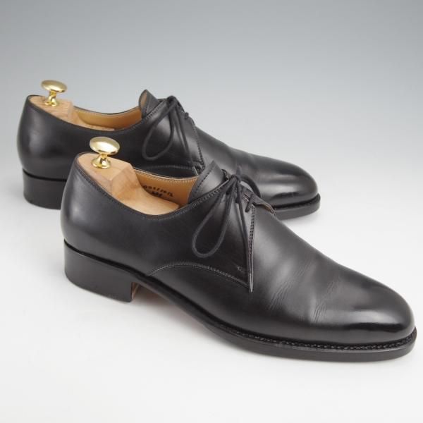 美品★(東欧)VASS/ヴァーシュ SIZE 40【貴重★London 3-eyelet/Vフロント】Fラスト/プレーントゥ/カーフ/黒/メンズ★j687
