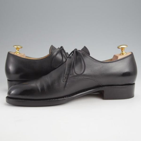 美品★(東欧)VASS/ヴァーシュ SIZE 40【貴重★London 3-eyelet/Vフロント】Fラスト/プレーントゥ/カーフ/黒/メンズ★j687