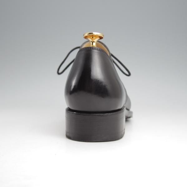 美品★(東欧)VASS/ヴァーシュ SIZE 40【貴重★London 3-eyelet/Vフロント】Fラスト/プレーントゥ/カーフ/黒/メンズ★j687