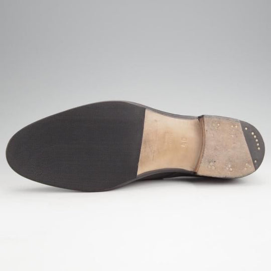 美品★(東欧)VASS/ヴァーシュ SIZE 40【貴重★London 3-eyelet/Vフロント】Fラスト/プレーントゥ/カーフ/黒/メンズ★j687