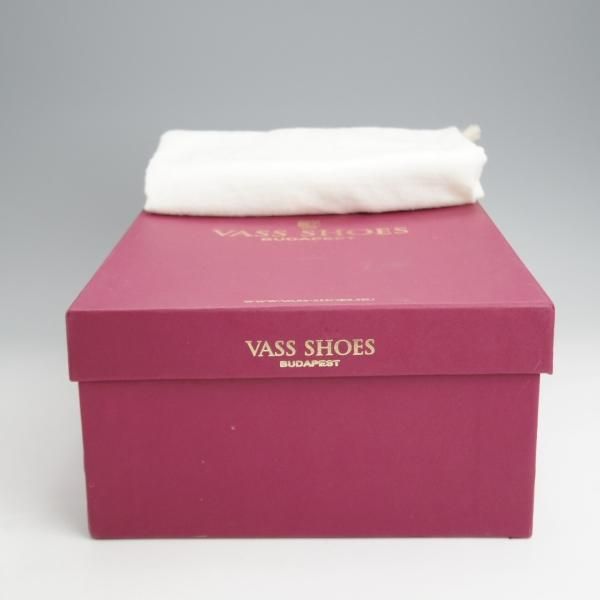 美品★(東欧)VASS/ヴァーシュ SIZE 40【貴重★London 3-eyelet/Vフロント】Fラスト/プレーントゥ/カーフ/黒/メンズ★j687