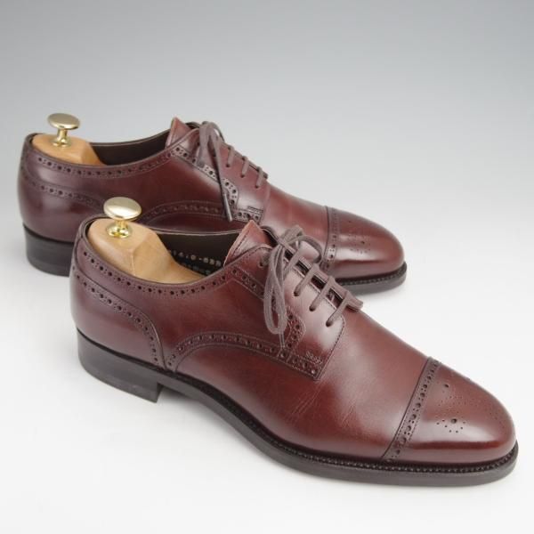 ほぼ未使用★三陽山長 SIZE 7【定価￥83,600-★寿伍郎/R2010ラスト】セミブローグ/カーフ/濃茶/メンズ/JUGORO/Sanyo Yamacho★j688