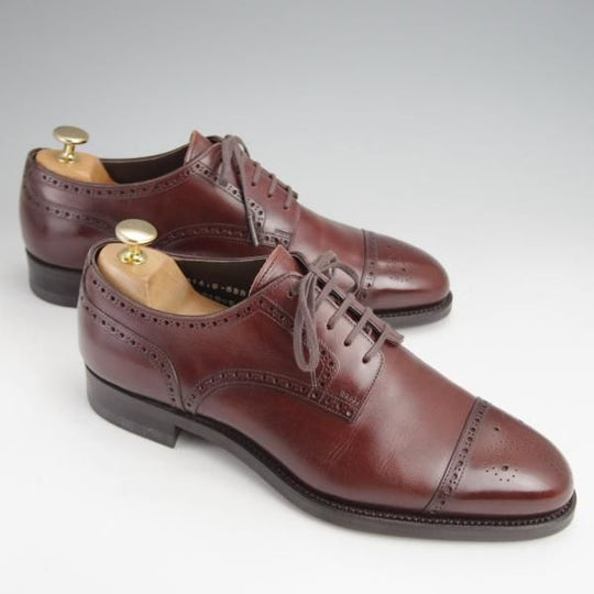 ほぼ未使用★三陽山長 SIZE 7【定価￥83,600-★寿伍郎/R2010ラスト】セミブローグ/カーフ/濃茶/メンズ/JUGORO/Sanyo Yamacho★j688