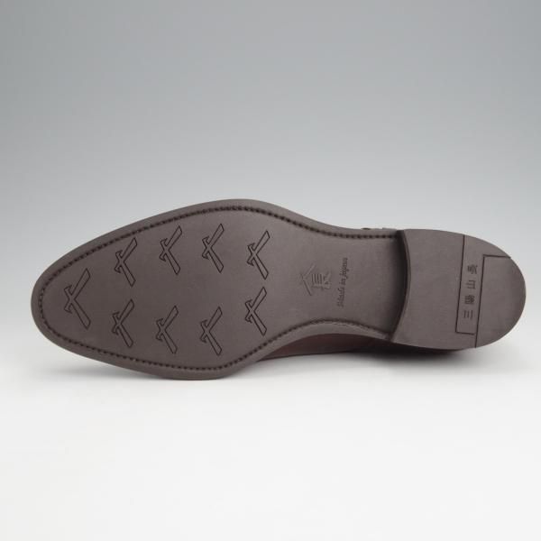 ほぼ未使用★三陽山長 SIZE 7【定価￥83,600-★寿伍郎/R2010ラスト】セミブローグ/カーフ/濃茶/メンズ/JUGORO/Sanyo Yamacho★j688