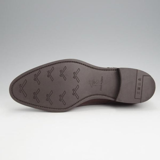 ほぼ未使用★三陽山長 SIZE 7【定価￥83,600-★寿伍郎/R2010ラスト】セミブローグ/カーフ/濃茶/メンズ/JUGORO/Sanyo Yamacho★j688
