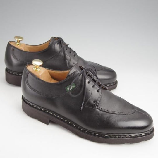 極美品★パラブーツ SIZE 7.5【定価￥79,200-★アヴィニョン/AVIGNON】グリフソール/リスレザー/Uチップ/NOIR/黒/Paraboot★j689