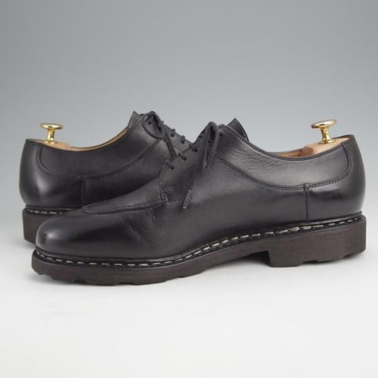 極美品★パラブーツ SIZE 7.5【定価￥79,200-★アヴィニョン/AVIGNON】グリフソール/リスレザー/Uチップ/NOIR/黒/Paraboot★j689