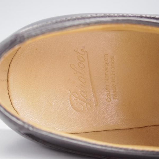 極美品★パラブーツ SIZE 7.5【定価￥79,200-★アヴィニョン/AVIGNON】グリフソール/リスレザー/Uチップ/NOIR/黒/Paraboot★j689