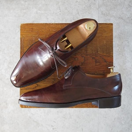 極上★ジョンロブ 6E【現行定価30万円程度★プレステージライン/LUFFIELD/8000ラスト】ミュージアムカーフ/濃茶/JOHN LOBB★j690